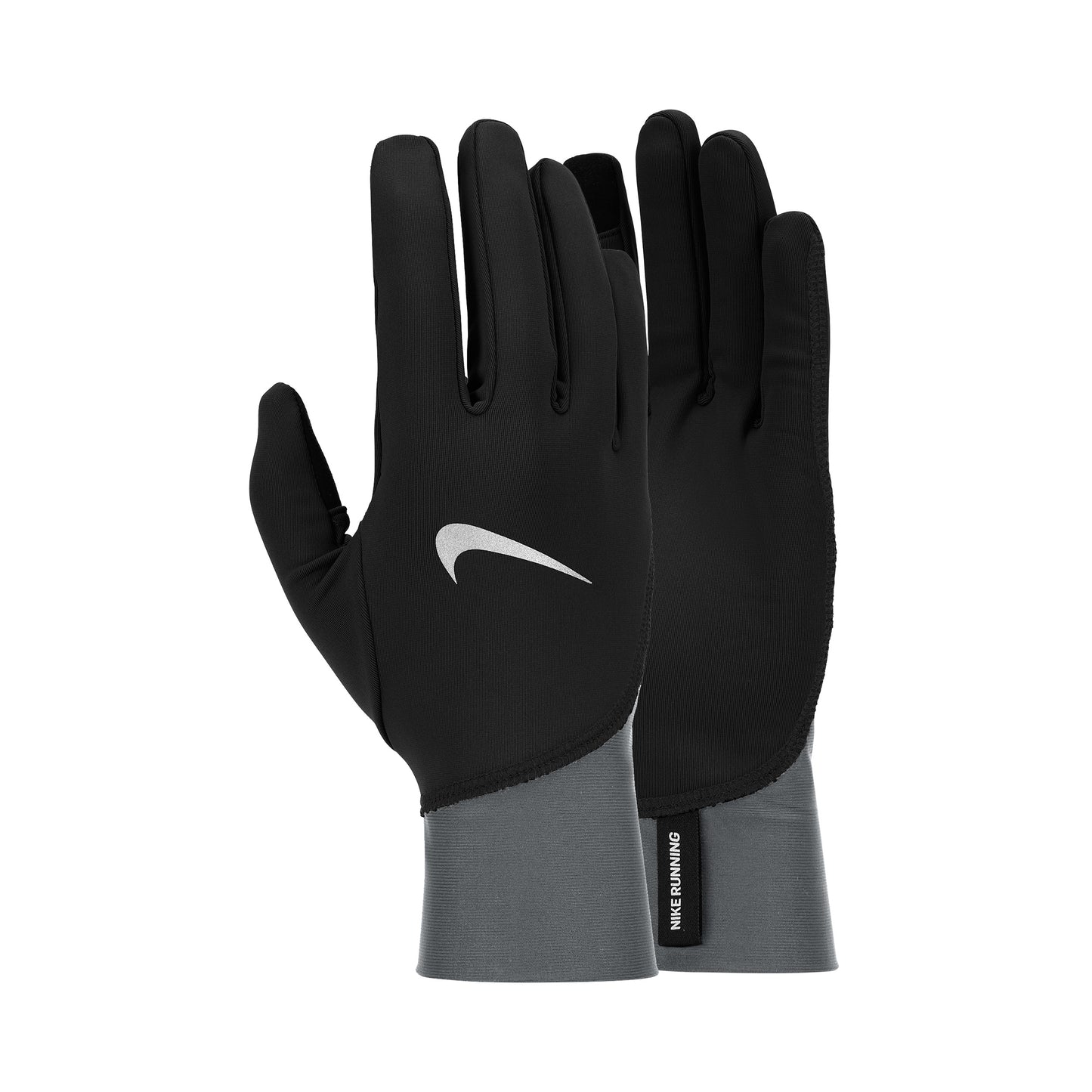 Nike Pacer Midweight Hardloophandschoenen-Zwart,Grijs