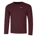 Dri-Fit UV Miler Hardloopshirt Heren - wijnrood,