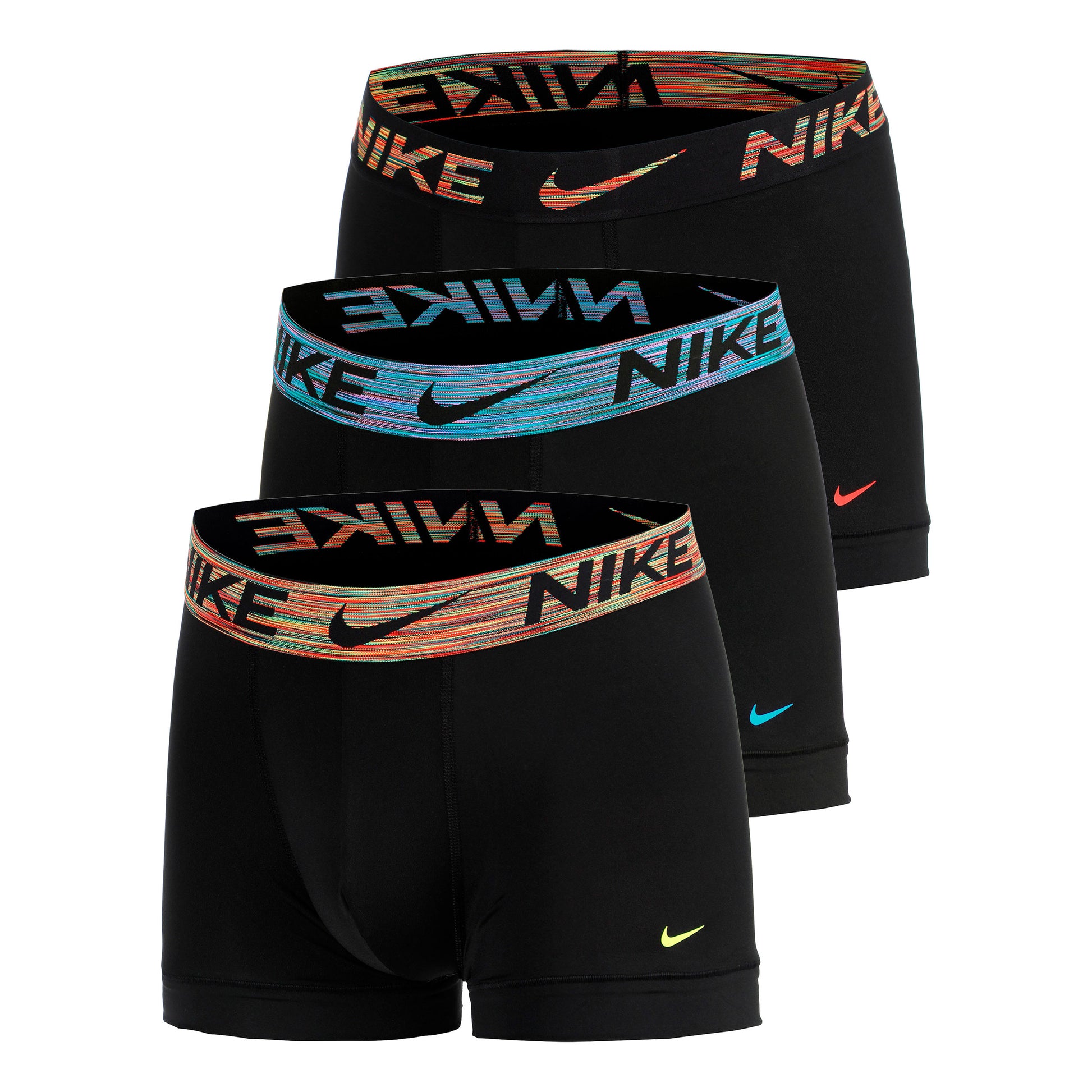 Nike Dri-Fit Essential Micro Trunk Boxershort Verpakking 3 stuks Heren - zwart, zwart