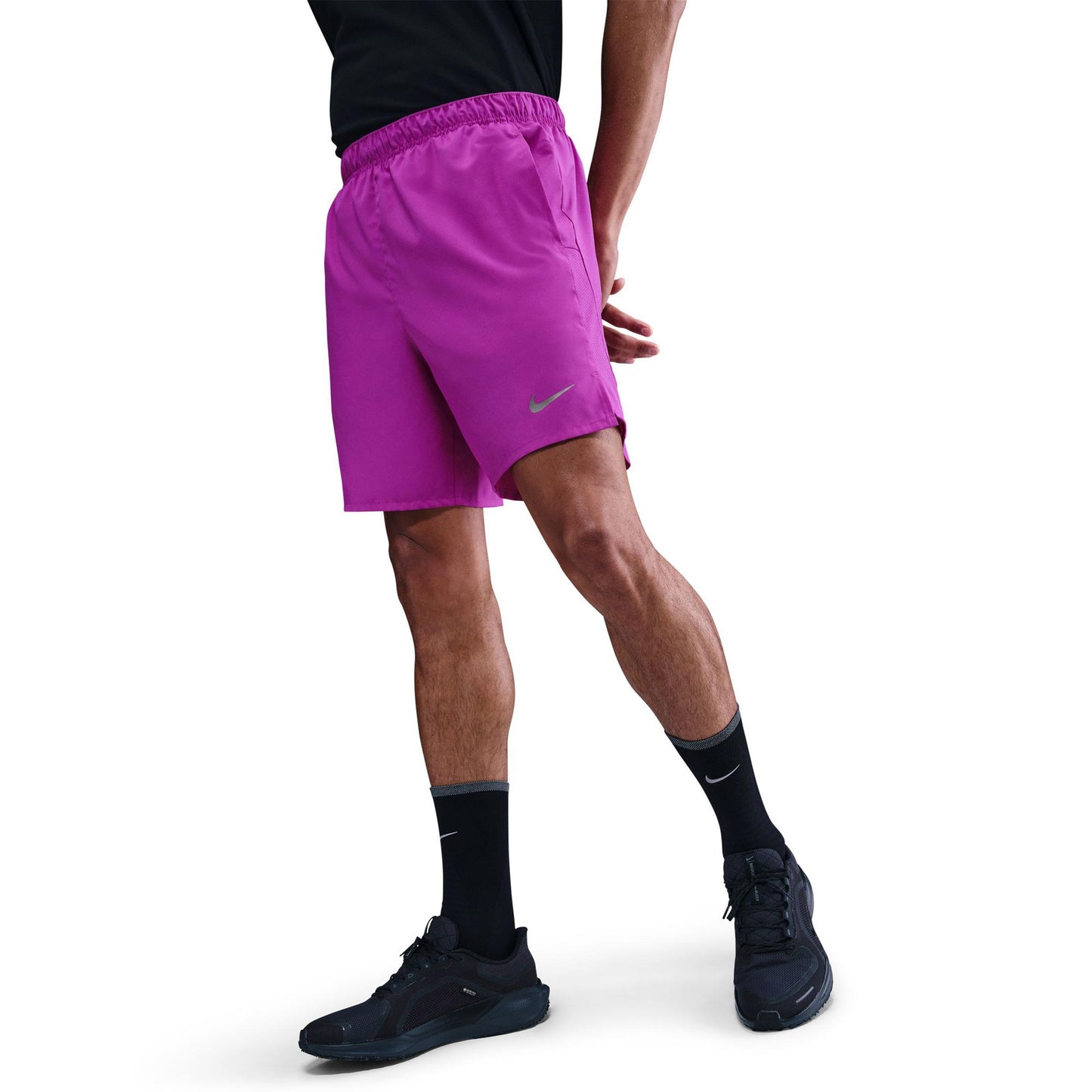 Nike Challenger 7in Brief-Lined Hardloopshorts Heren - paars, zilver