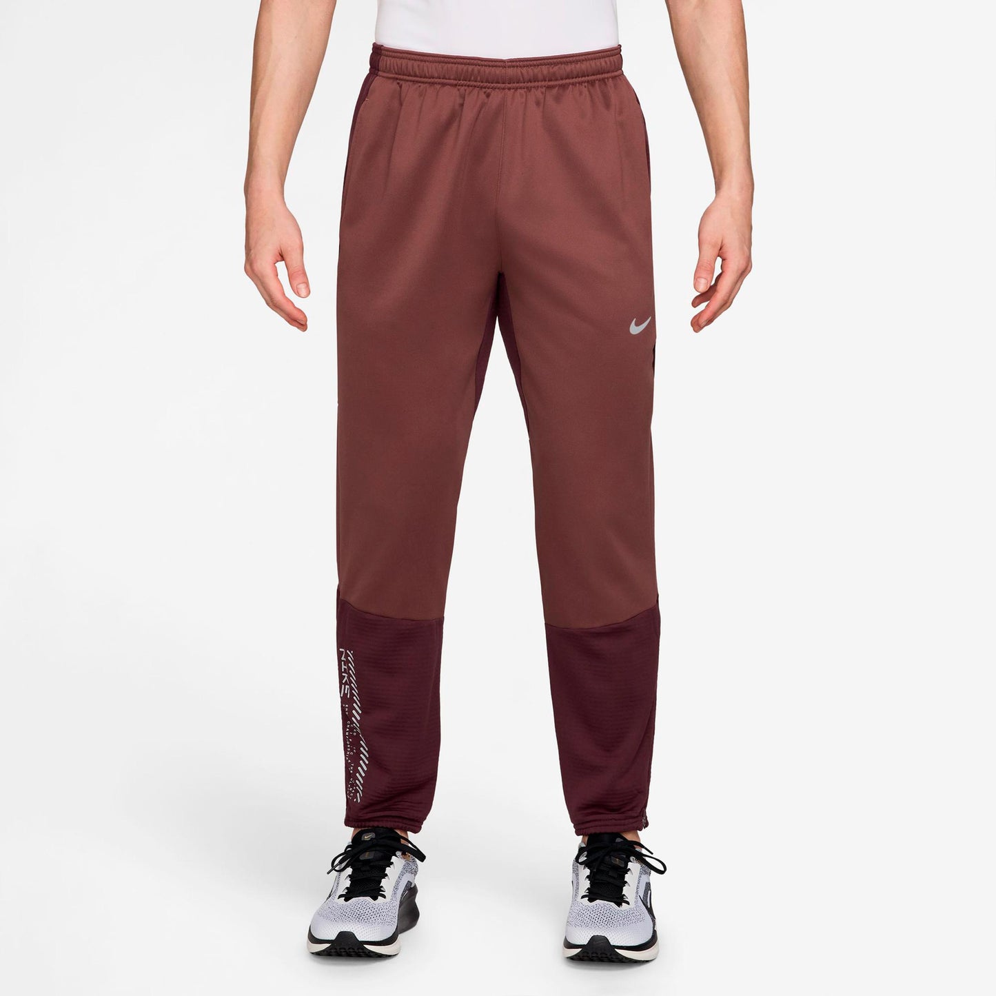 Nike Challenger Hardloopbroek Heren - brons, donkerrood