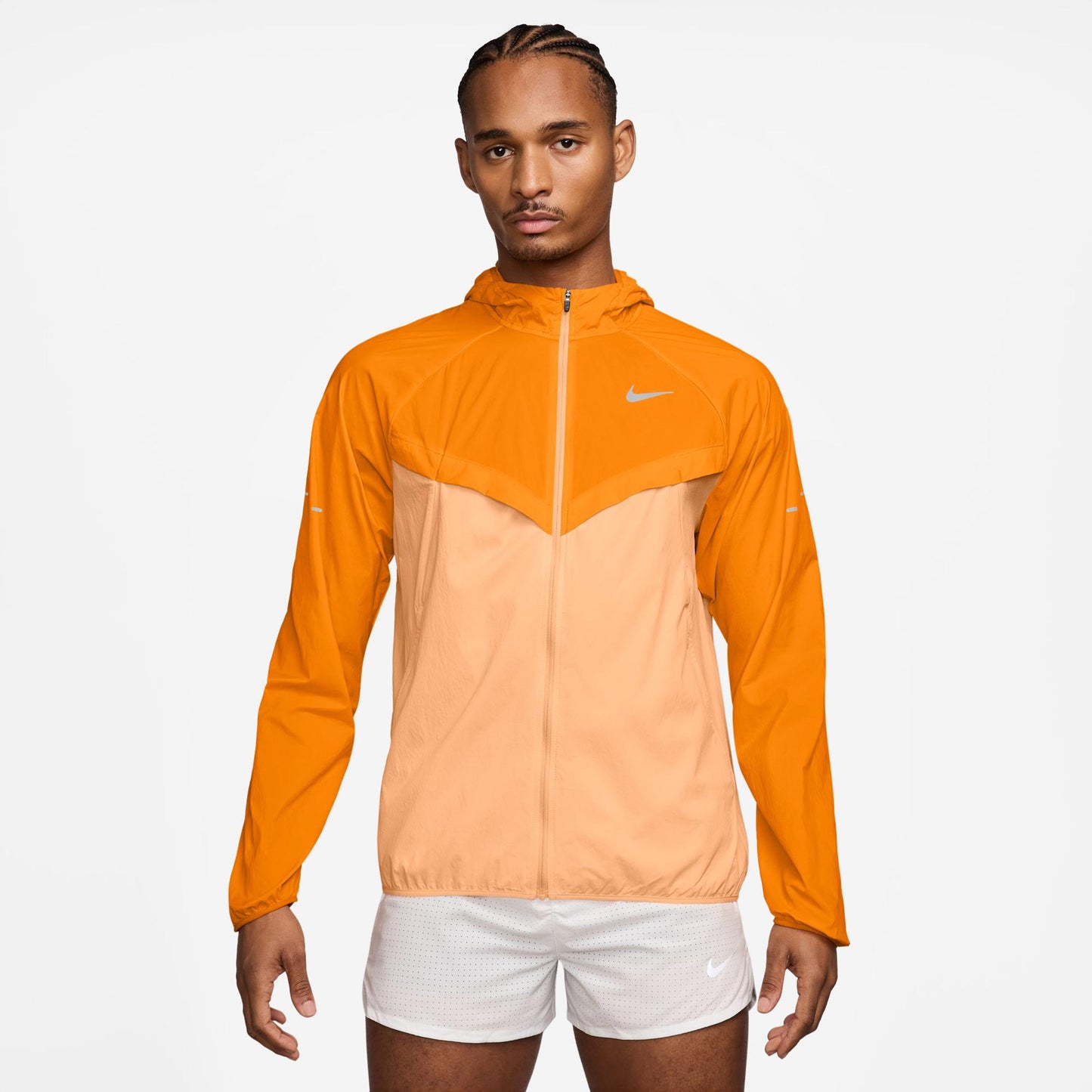 Nike Stride Hardloopjas Heren - crème, zilver