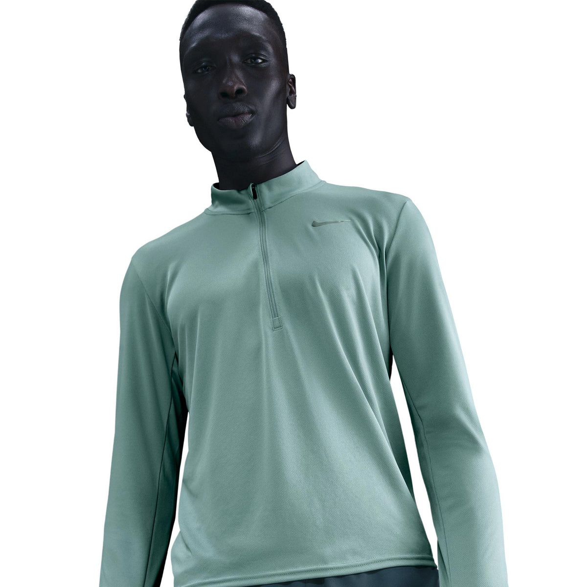 Nike Pacer Half-Zip Hardloopshirt Heren - turkoois, zilver