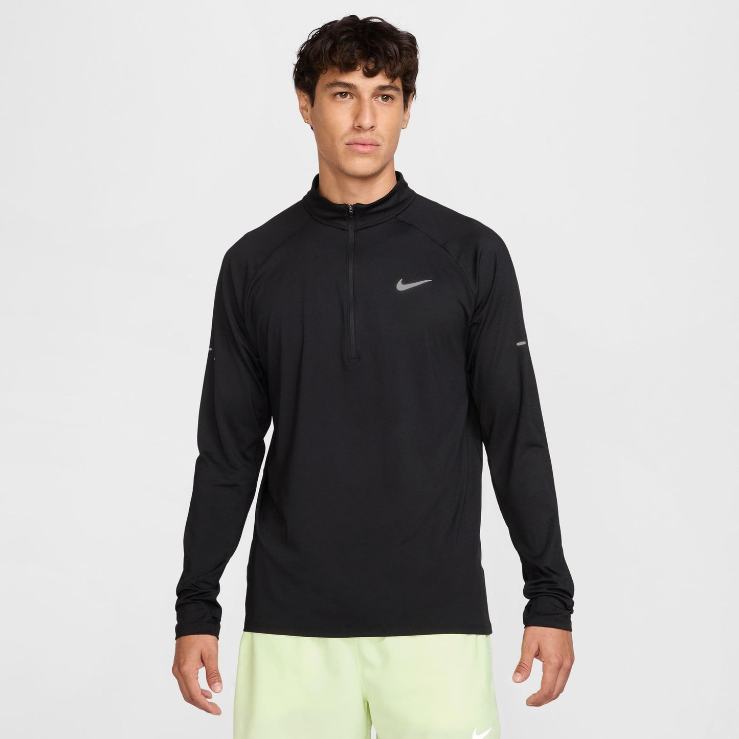 Nike Stride Hardloopshirt Heren - zwart, zilver