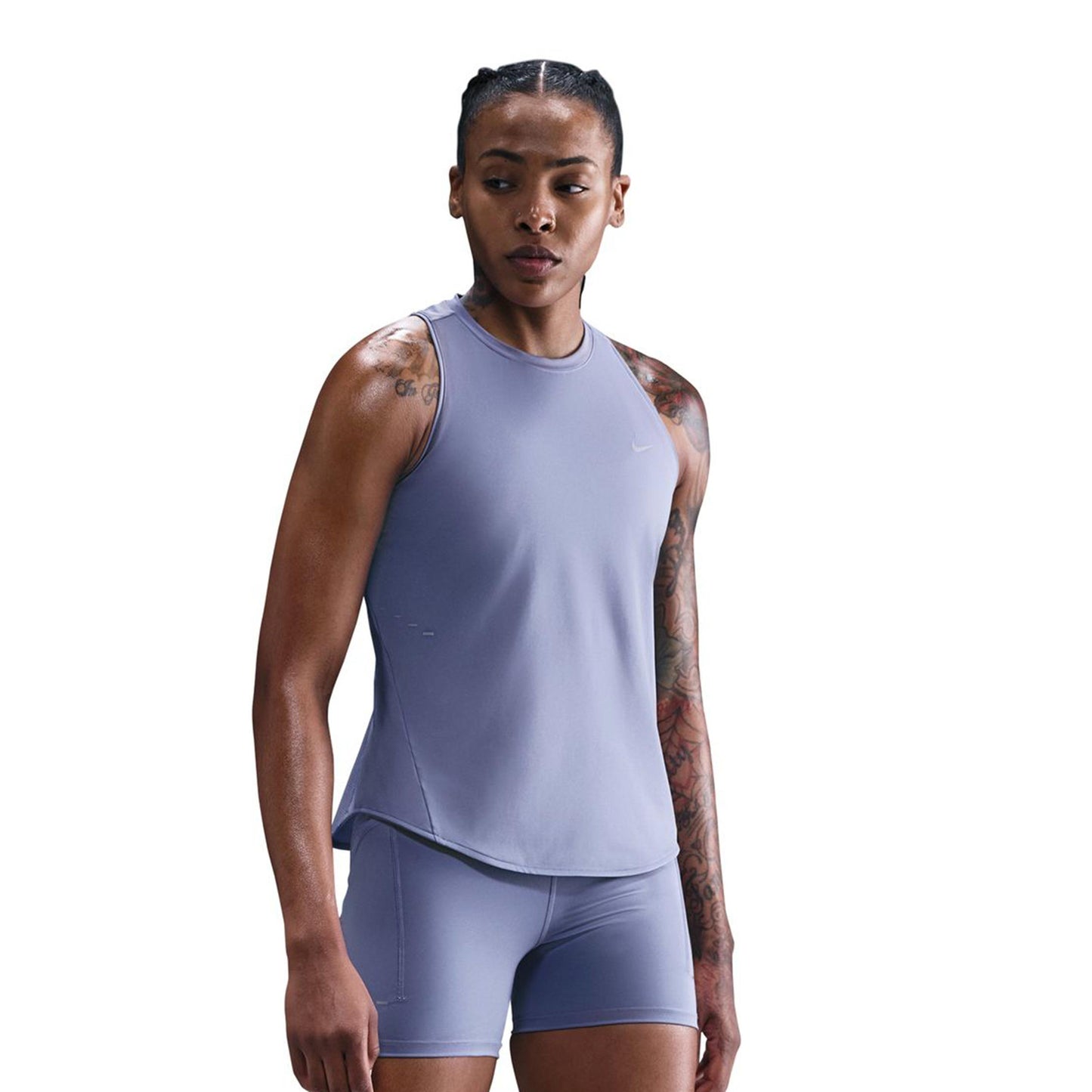 Nike Swift Topje hardlopen Dames - blauwgrijs, zilver