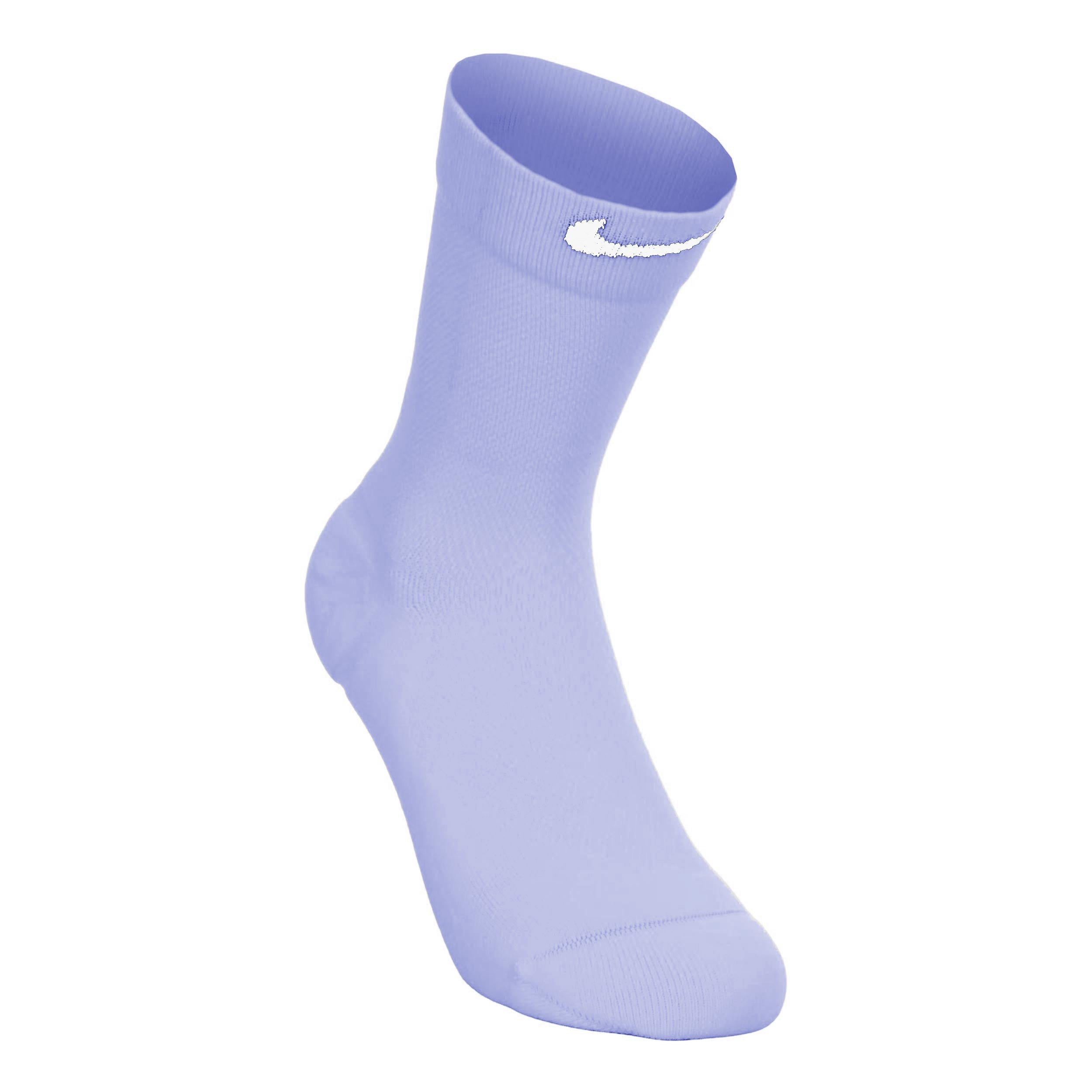 Nike Fast Midweight Crew Hardloopsokken Unisex - blaugrau, wit