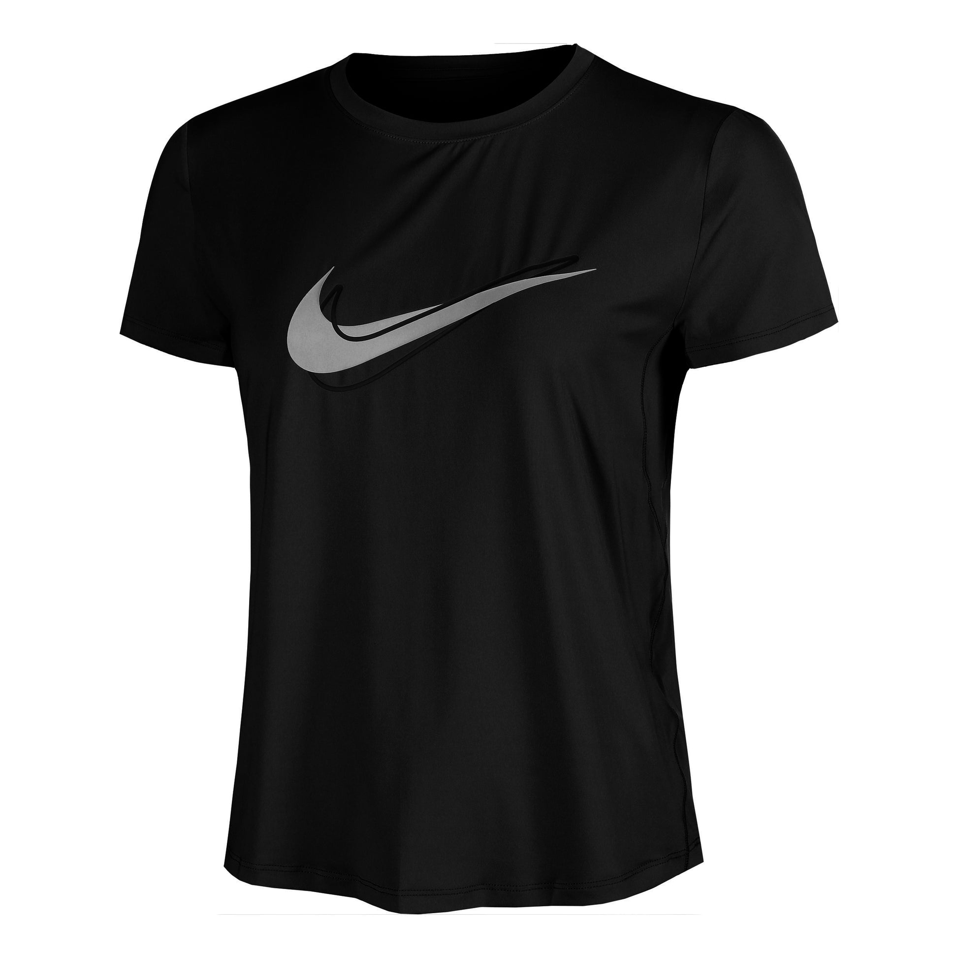 Nike Swoosh Hardloopshirt Dames-Zwart