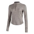 Swift Half-Zip Hardloopshirt Dames - bruin