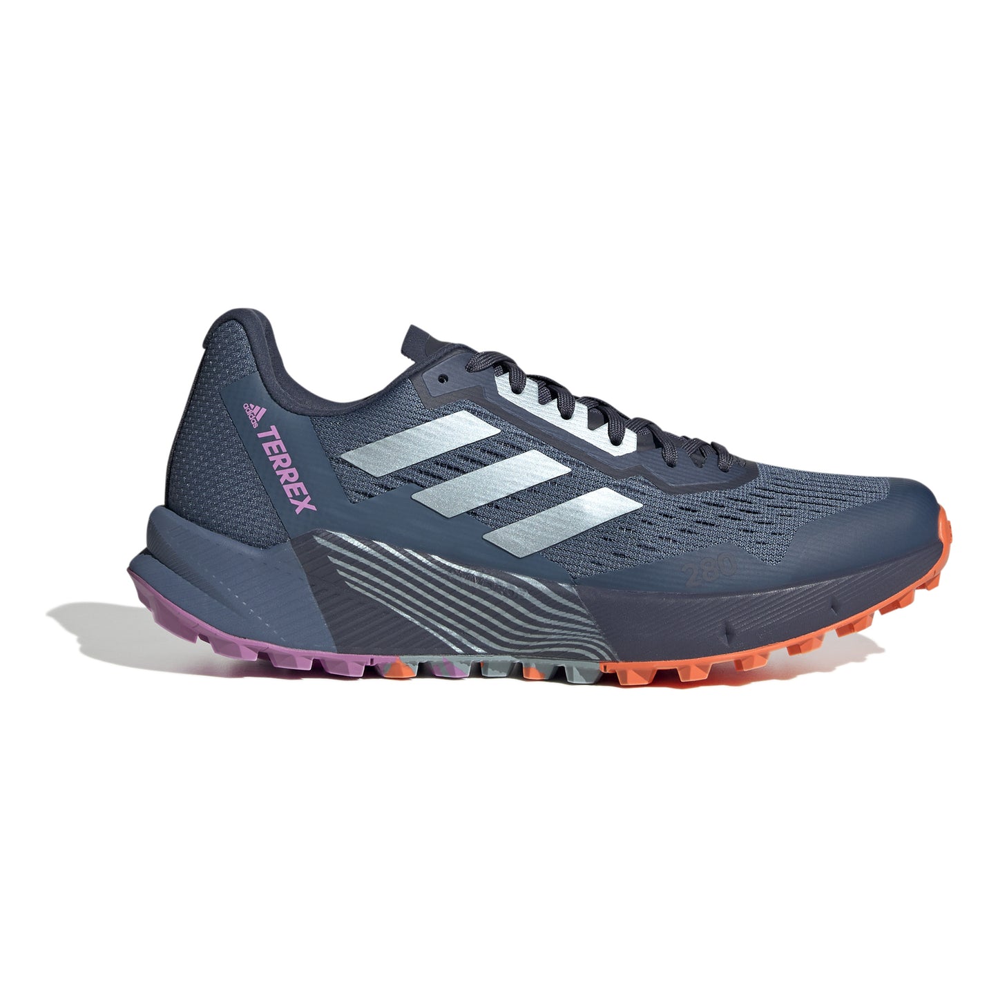 adidas Terrex Agravic Flow Trailschoen Dames - antraciet, oranje