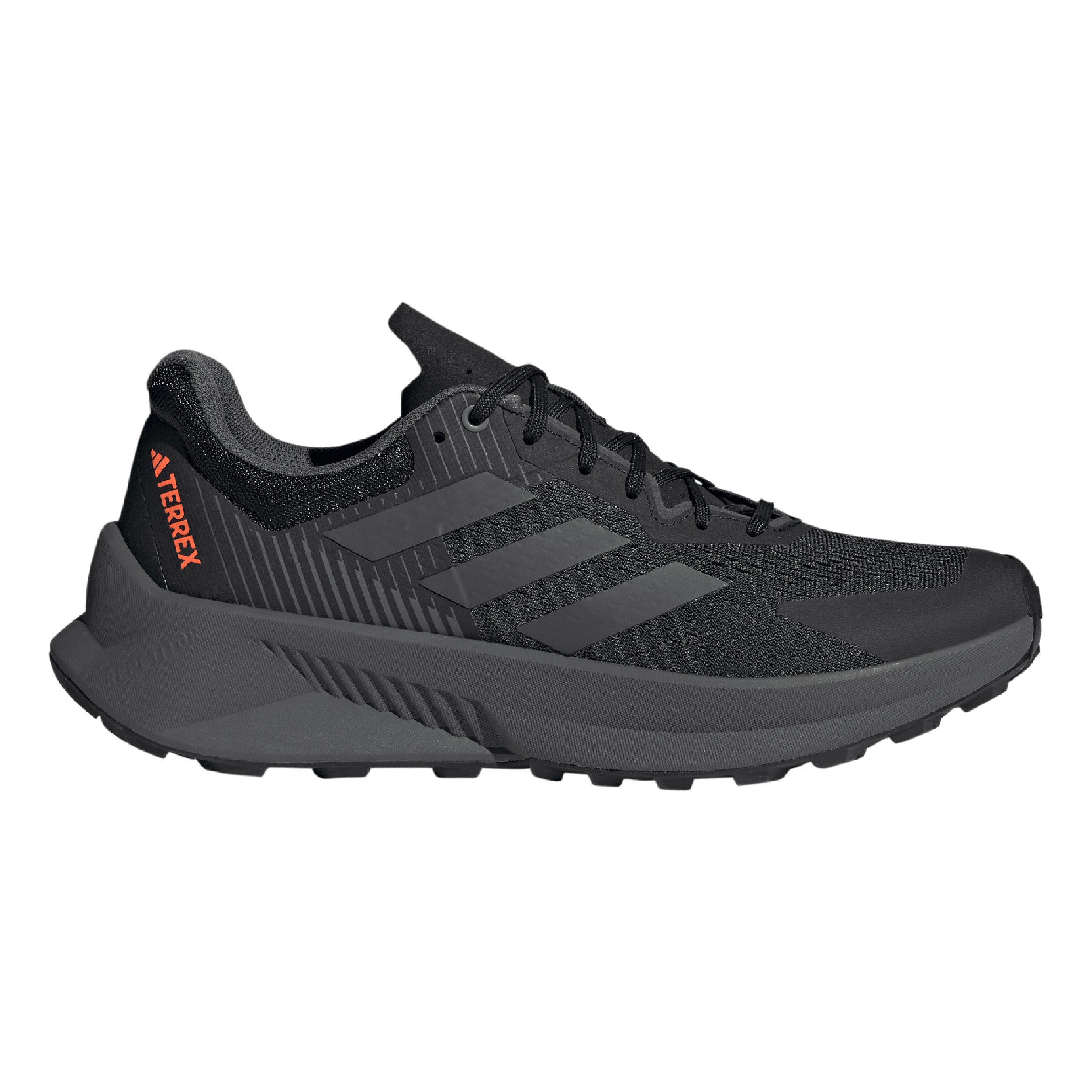 adidas Soulstride Flow Trailschoen Heren - zwart, grijs