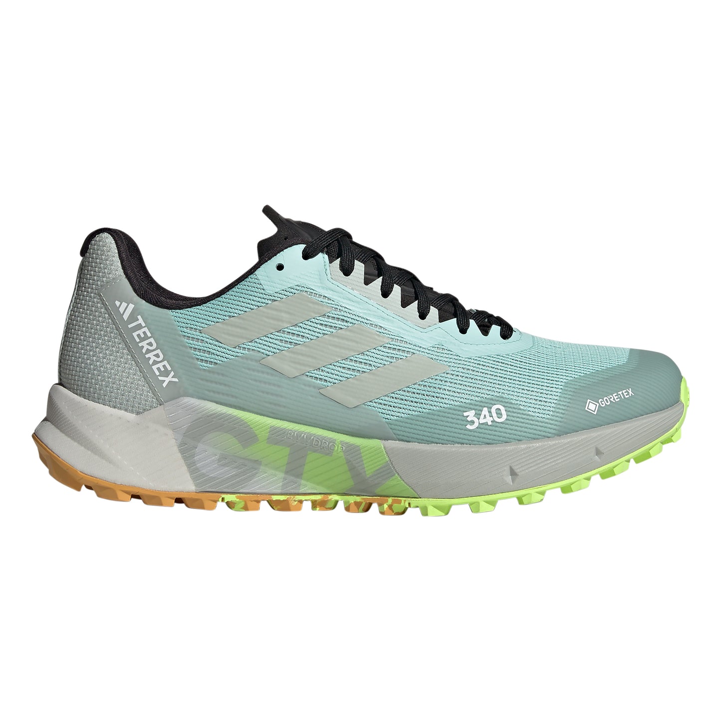 adidas Terrex Agravic Flow 2 GTX Trailschoen Heren - grijs, limoen