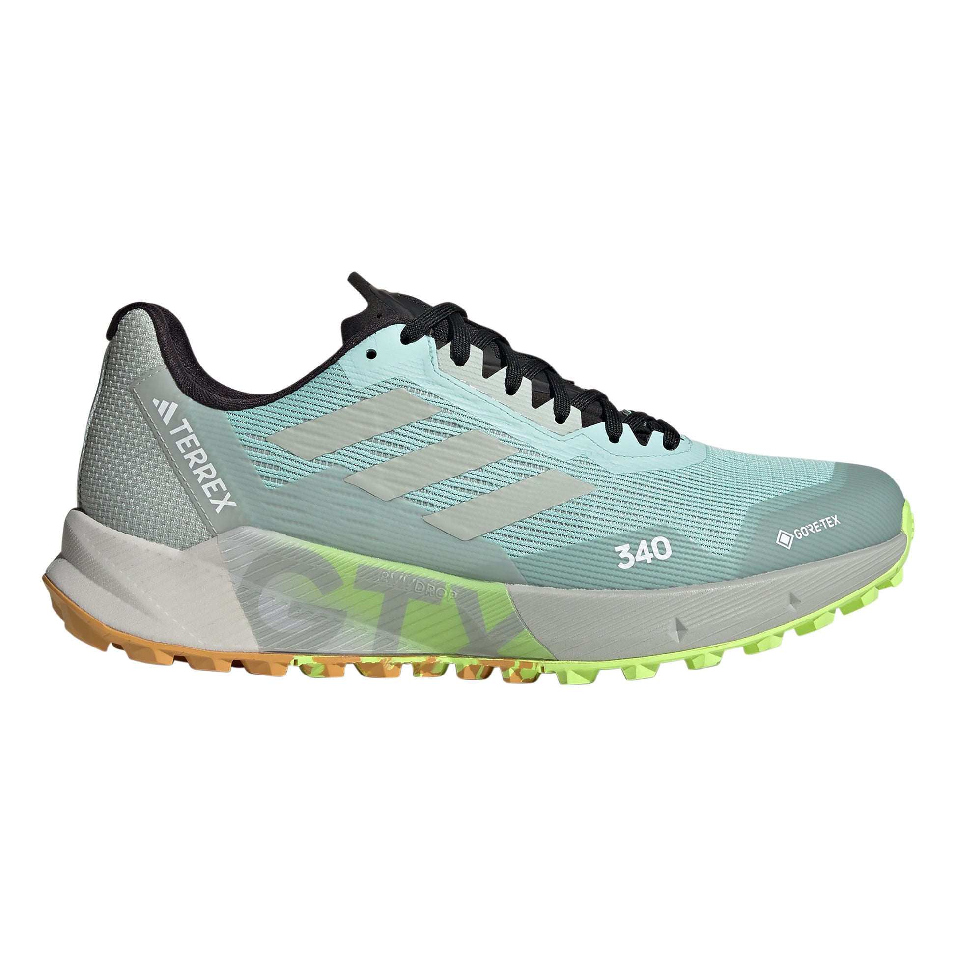 adidas Terrex Agravic Flow 2 GTX Trailschoen Heren - grijs, limoen