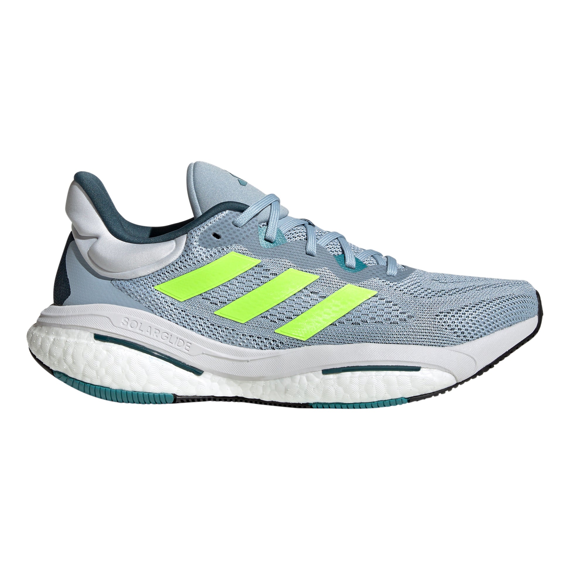 adidas Solarglide 6 Neutrale schoen Heren - blauw, limoen