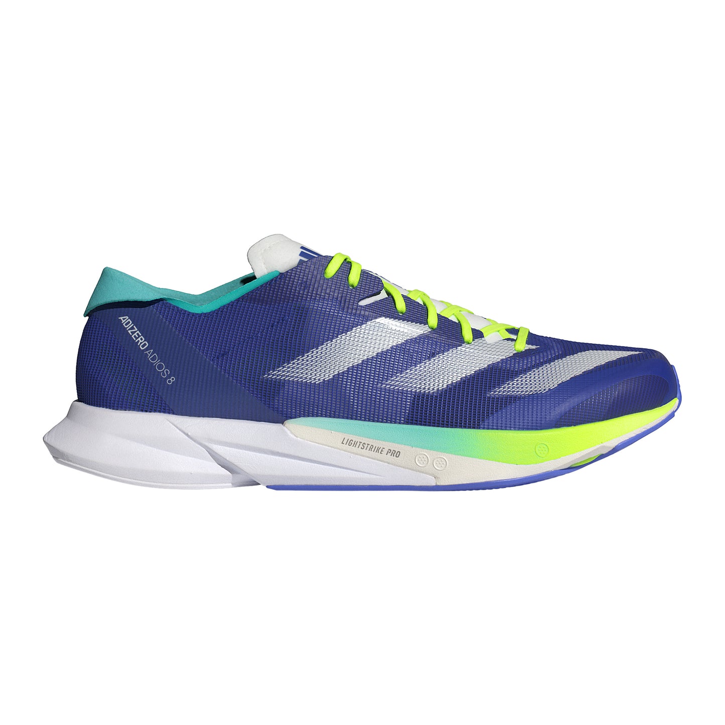 adidas Adizero Adios 8 Wedstrijdschoen Heren - blauw, limoen