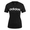 Linear T-shirt Dames - zwart,