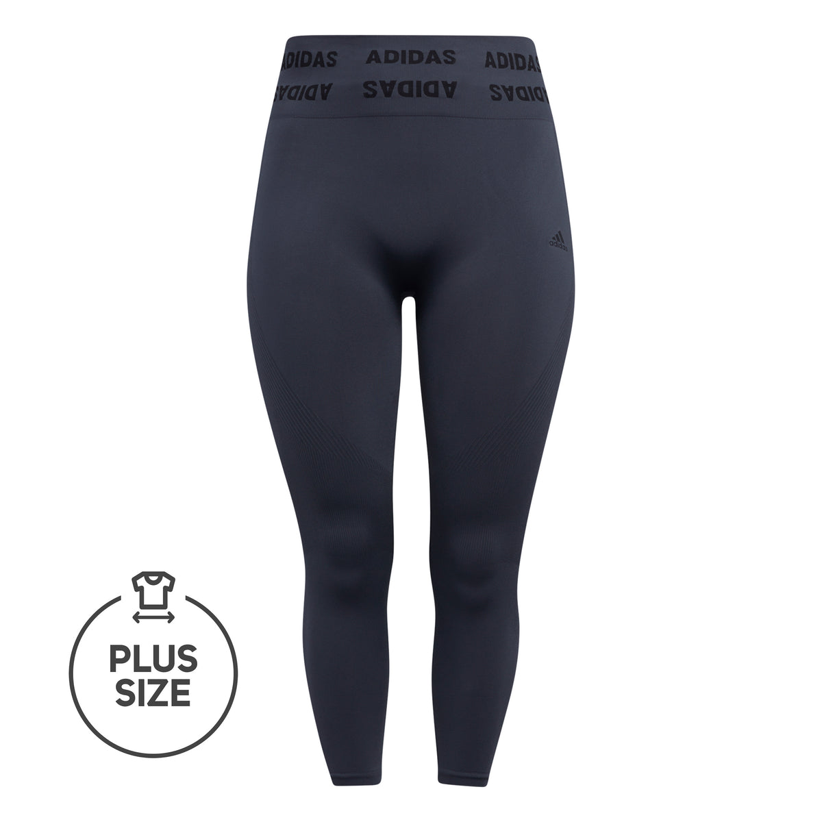 adidas Aeroknit Plus Size Tight Dames - donkergrijs, zwart