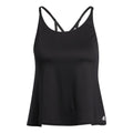 Yoga Crop Tanktop Dames - zwart,
