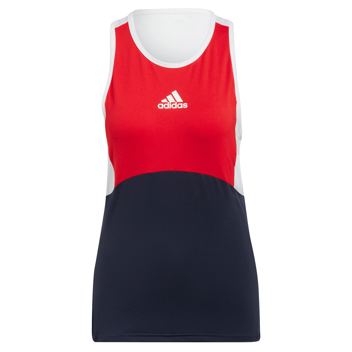 adidas Color Block Tanktop Dames - donkerblauw, rood
