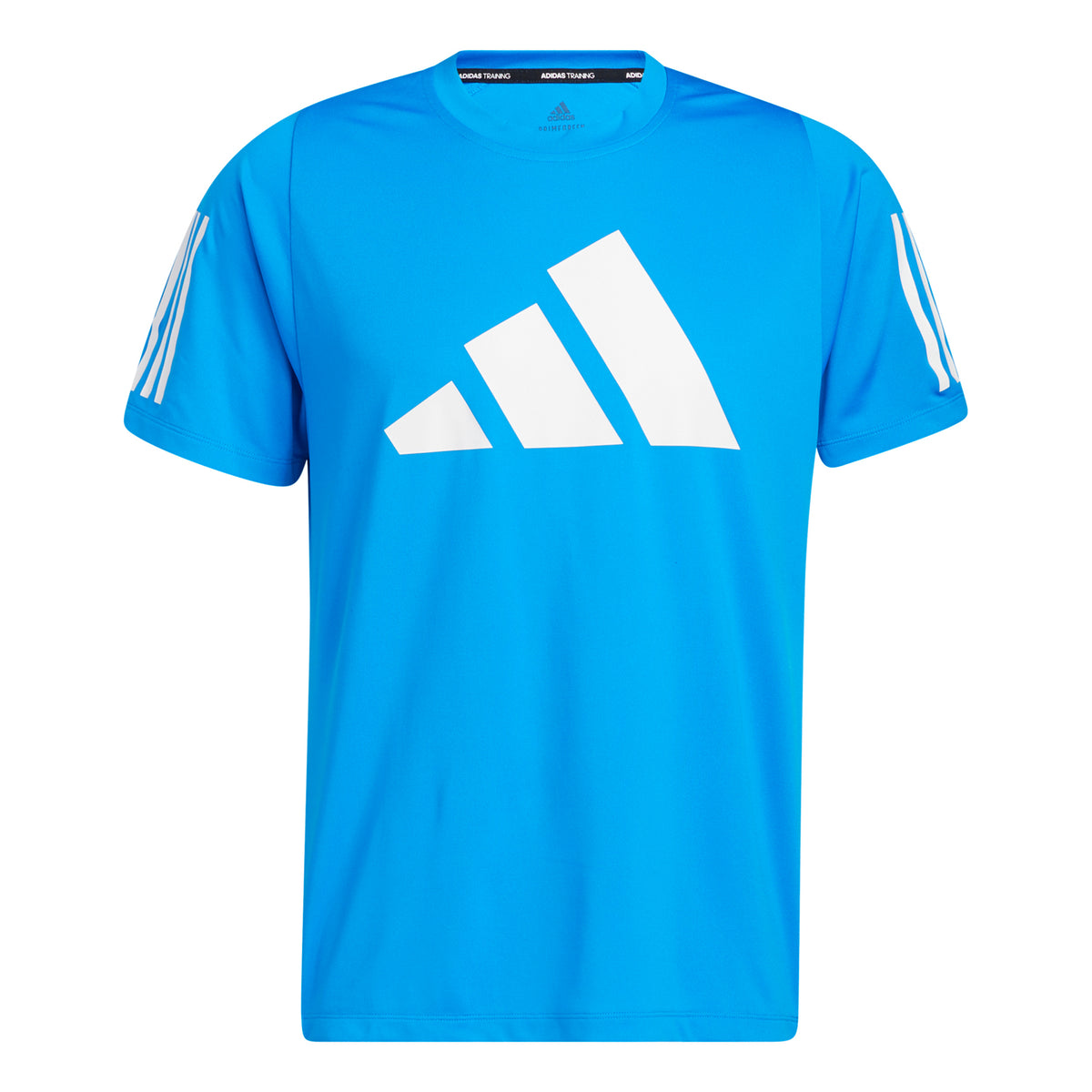 adidas Fleece 3 Bar T-shirt Heren - blauw, wit
