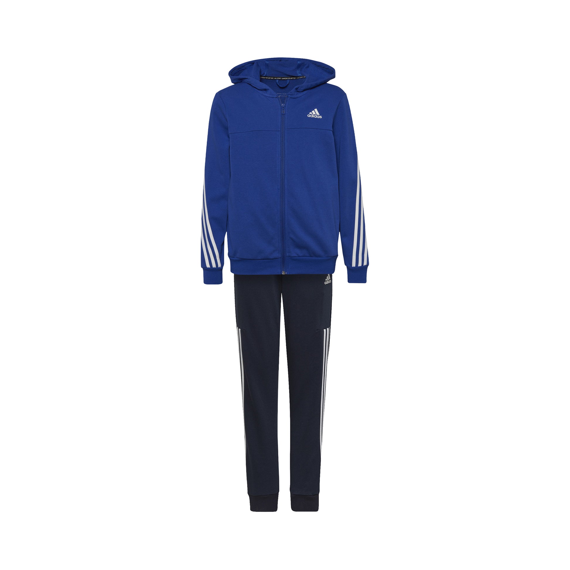 adidas Cotton Trainingspak Jongens - blauw,
