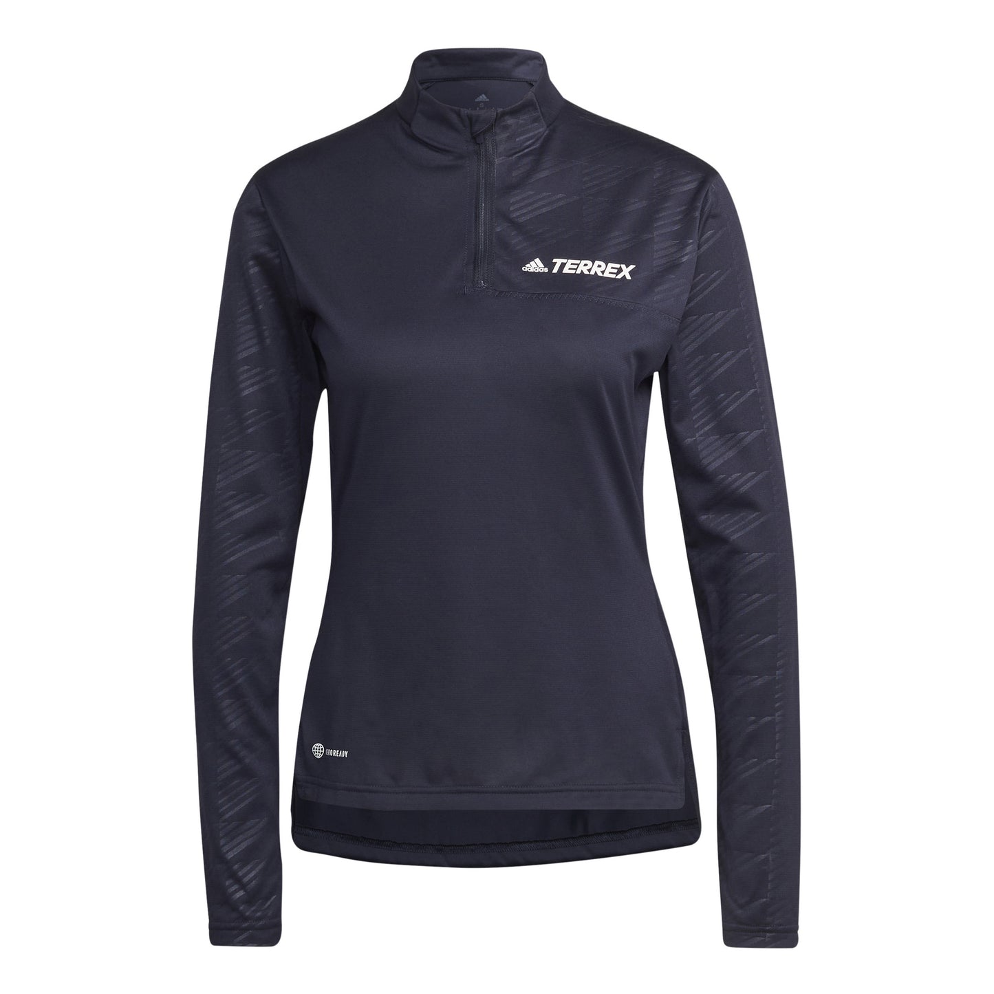adidas Multi Half-Zip Longsleeve Dames - donkerblauw,