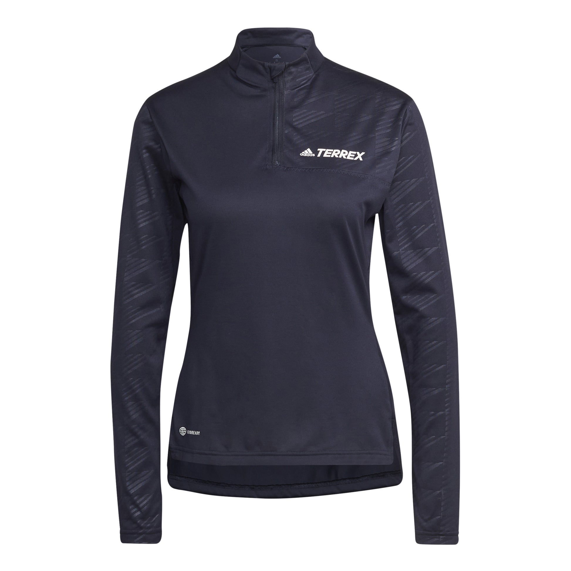 adidas Multi Half-Zip Longsleeve Dames - donkerblauw,