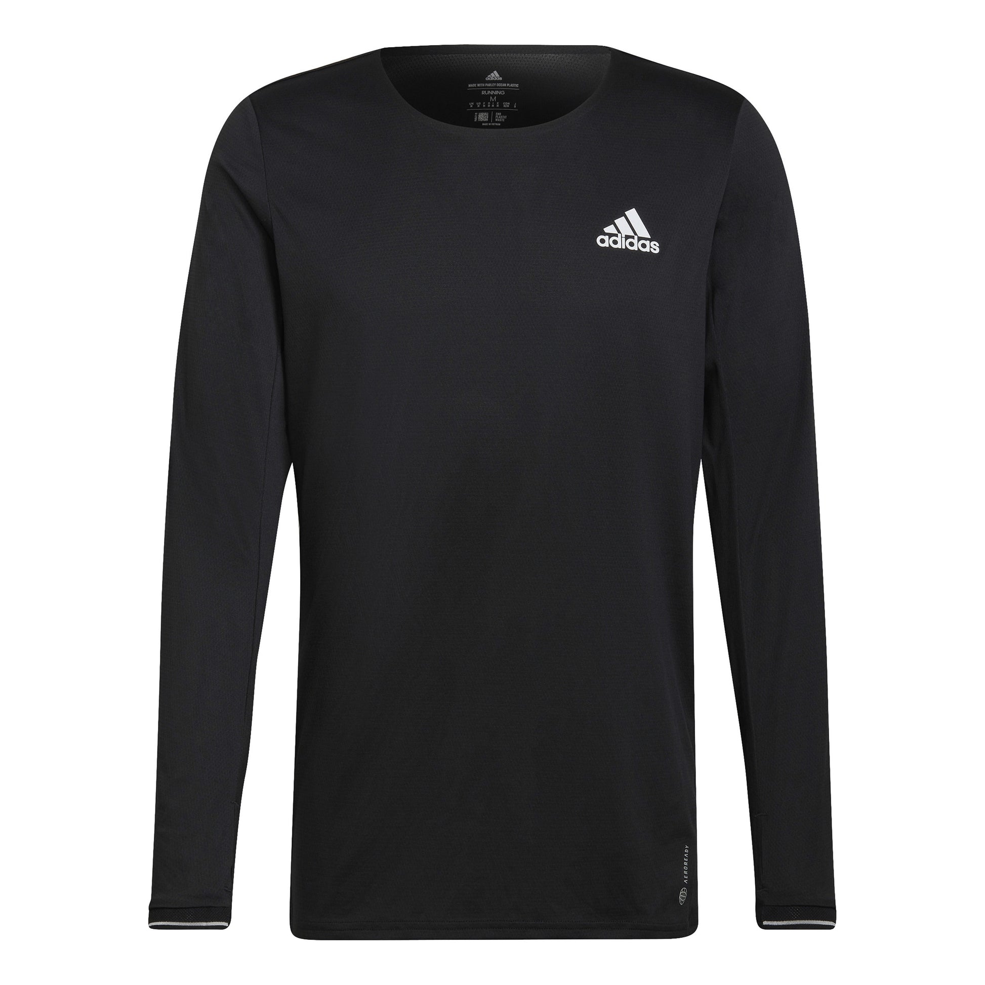 adidas Fast Longsleeve Heren - zwart,