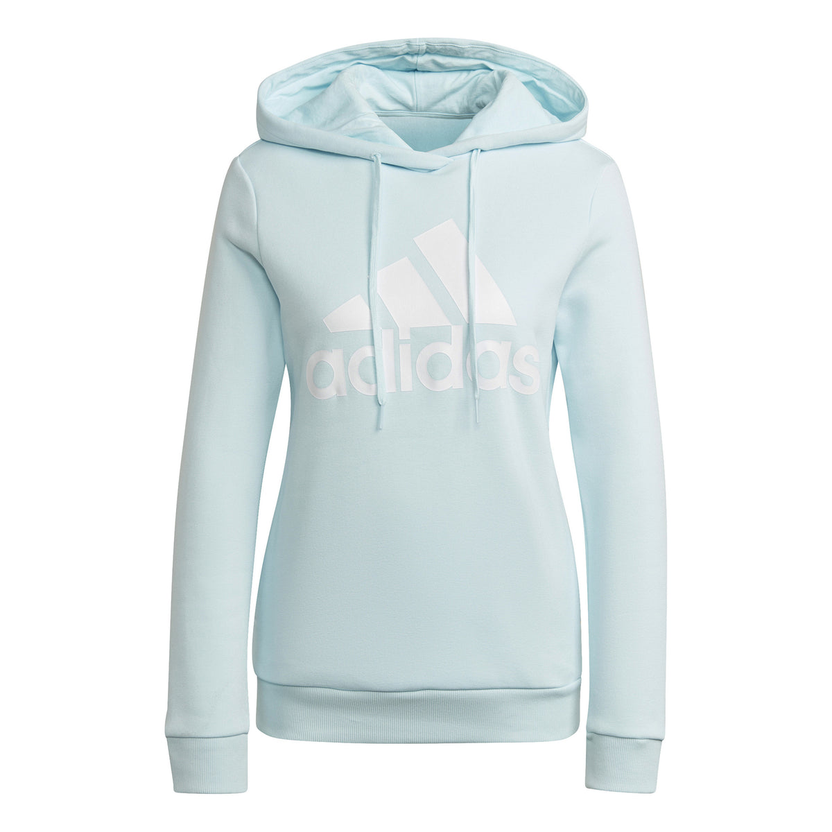 adidas Essentials Logo Fleece Sweater met capuchon Dames - lichtblauw, wit