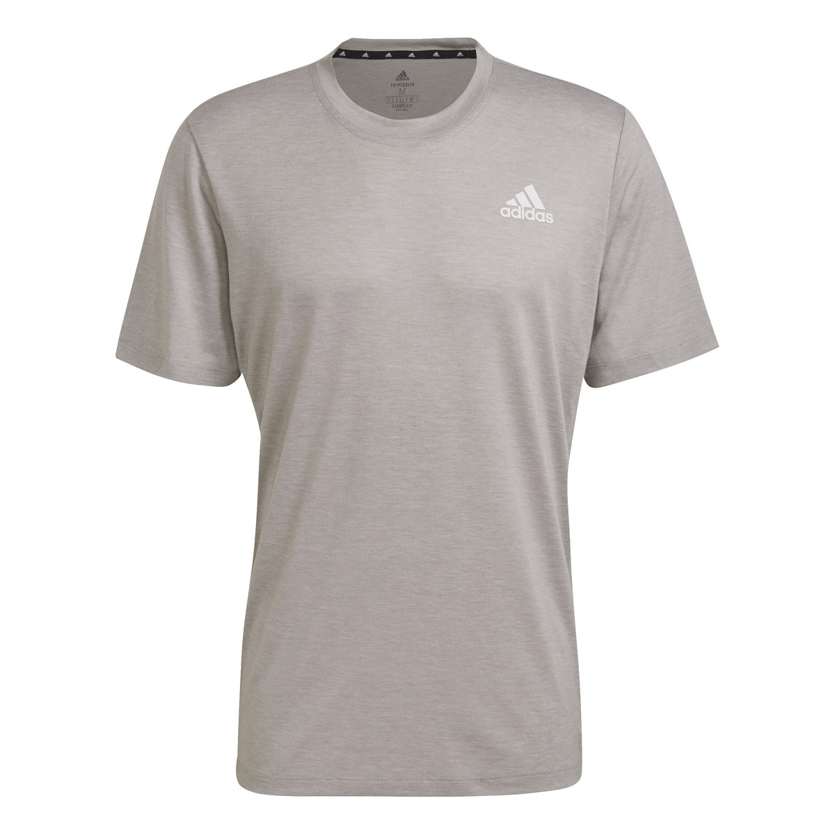 adidas Primeblue Designed 2 Move Heathered Sport T-shirt Heren - grijs, wit
