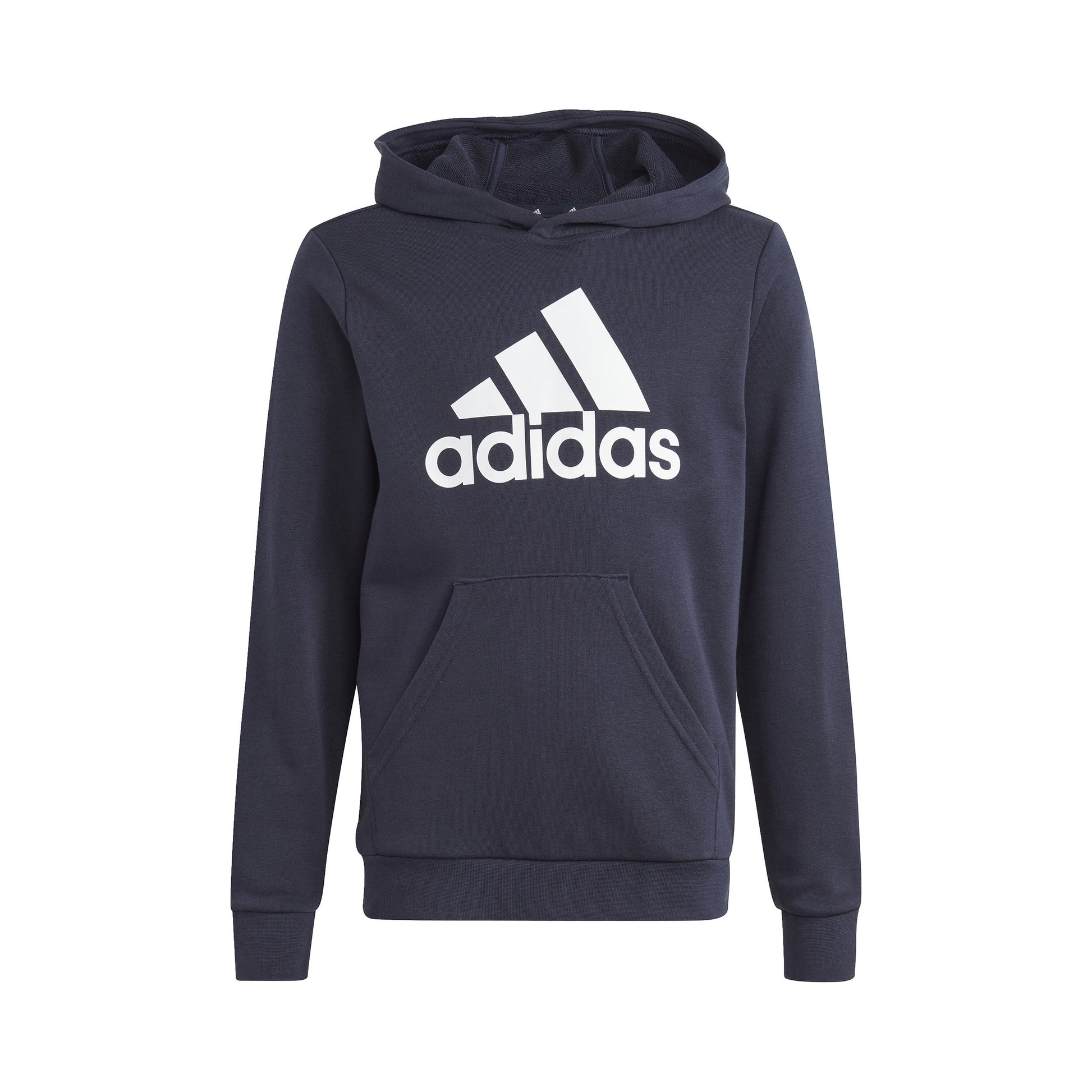 adidas Big Logo Cotton Sweater met capuchon Jongens - donkerblauw, wit