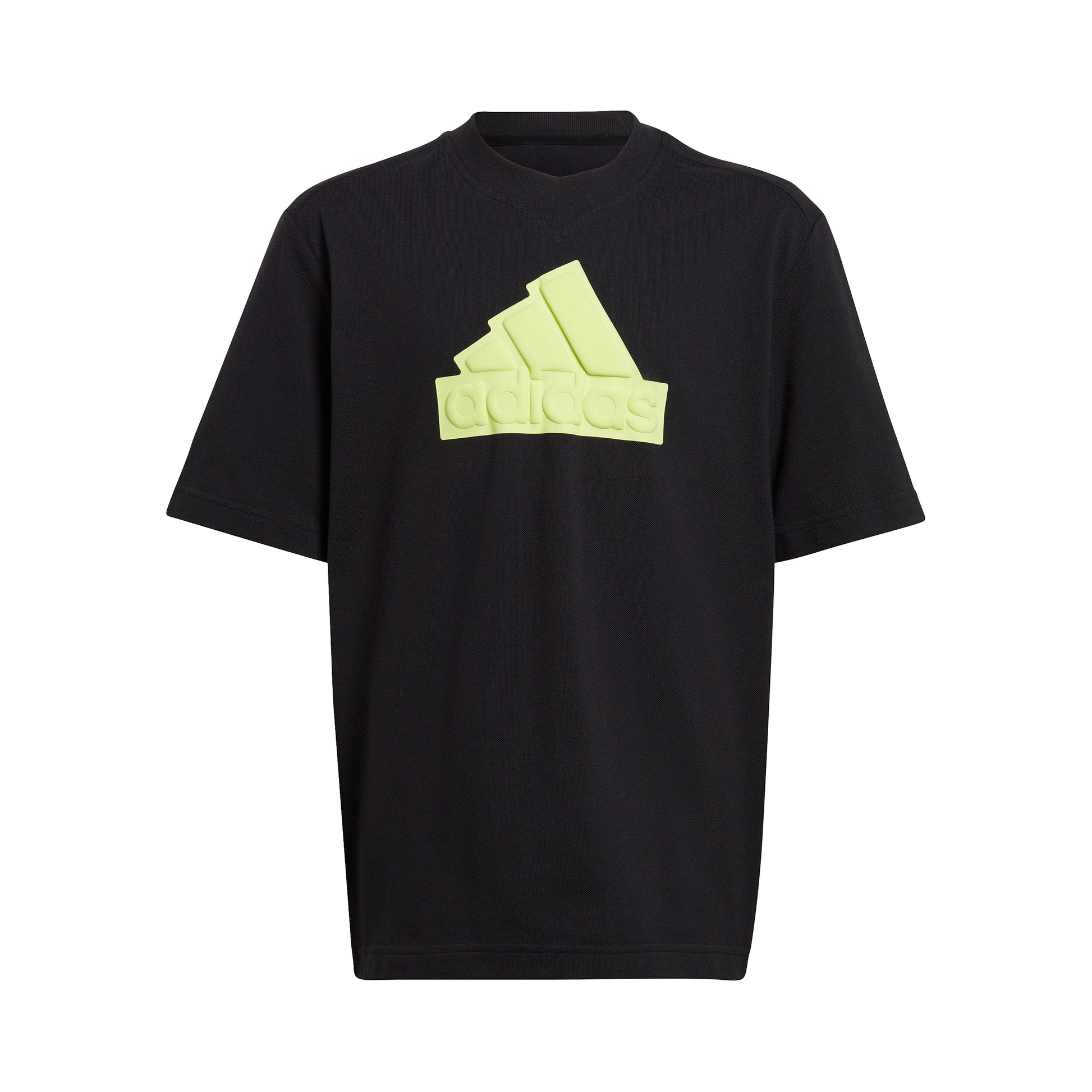 adidas Future Icon Logo T-shirt Jongens - zwart, limoen