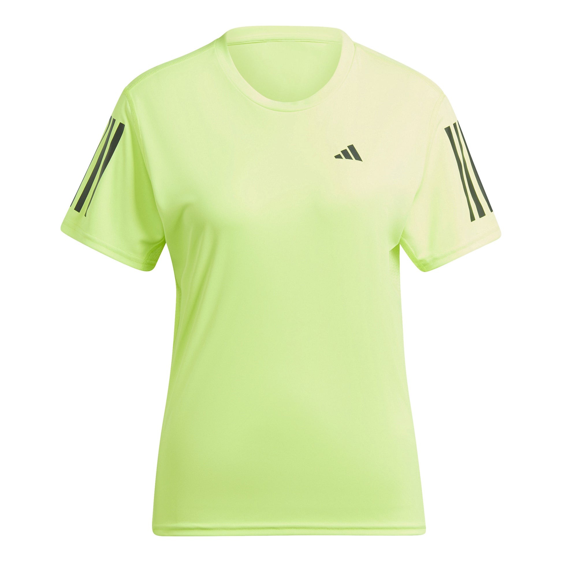 adidas Own the Run Hardloopshirt Dames - neongroen, zwart