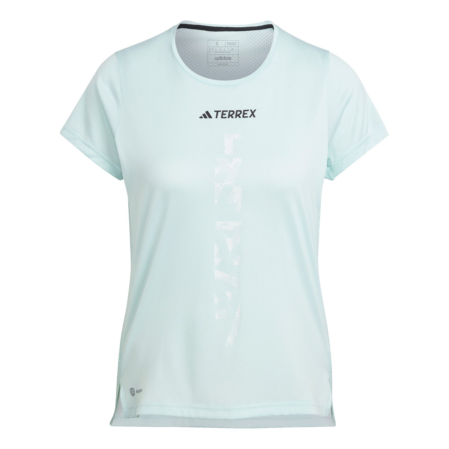 adidas Terrex AGR Hardloopshirt Dames - lichtblauw,