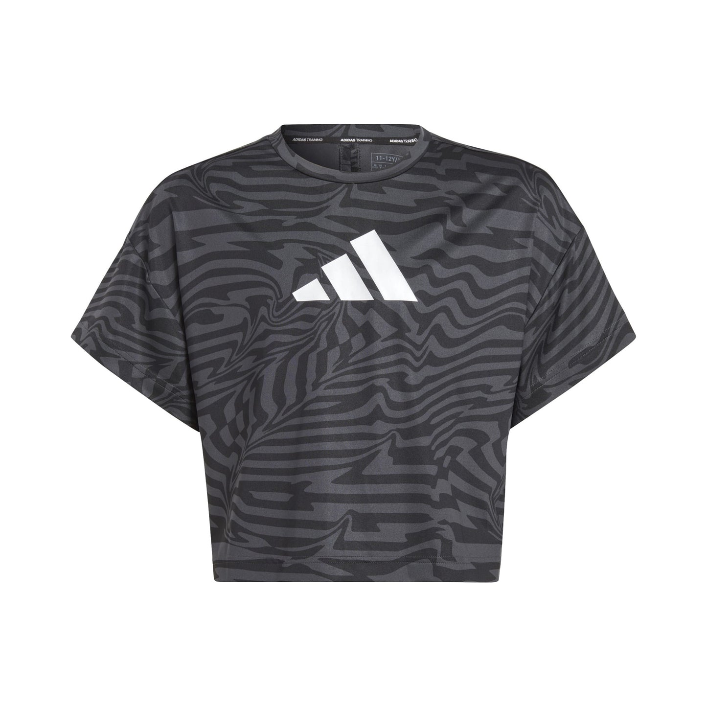 adidas Team Issue AOP T-shirt Meisjes - zwart, donkergrijs