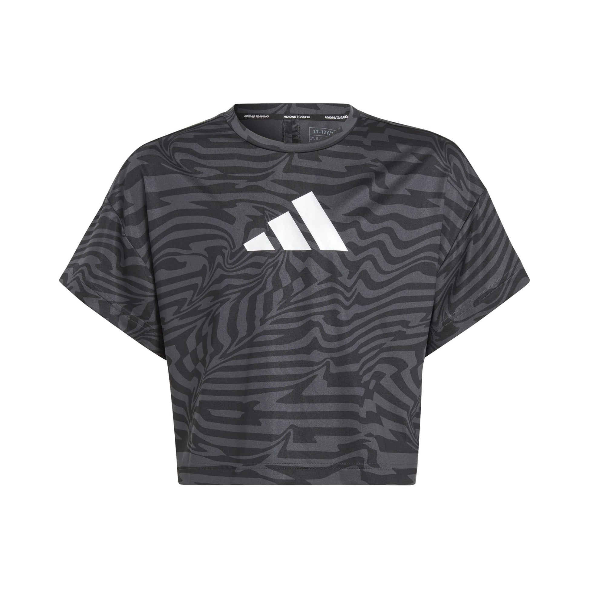 adidas Team Issue AOP T-shirt Meisjes - zwart, donkergrijs