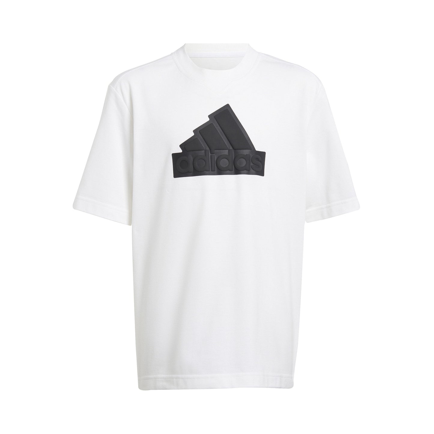 adidas Logo T-shirt Jongens - wit, zwart