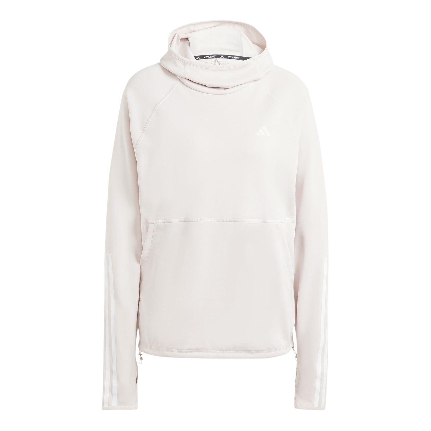 adidas Own The Run E 3S Hoodie Hardloopshirt Dames - crème,