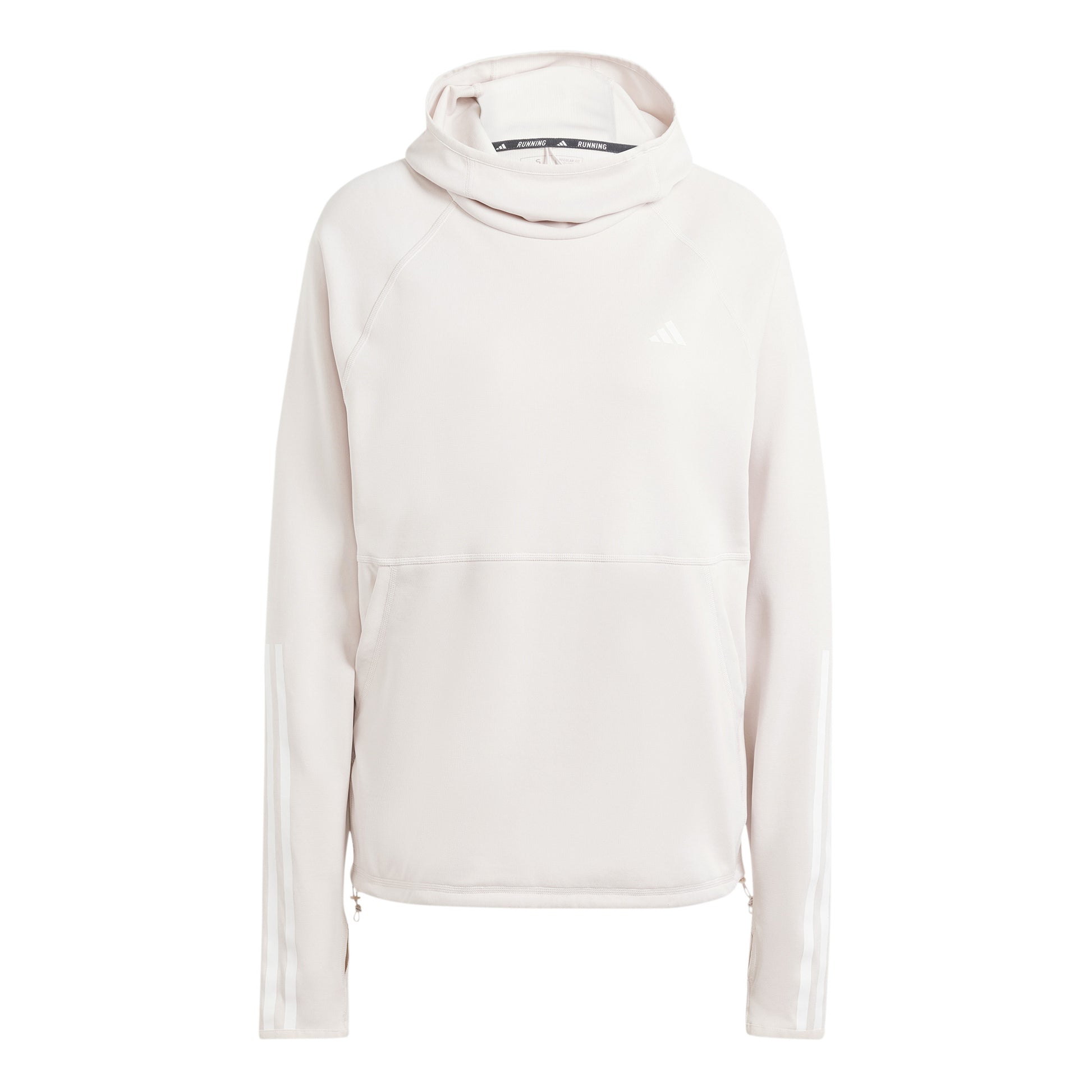 adidas Own The Run E 3S Hoodie Hardloopshirt Dames - crème,