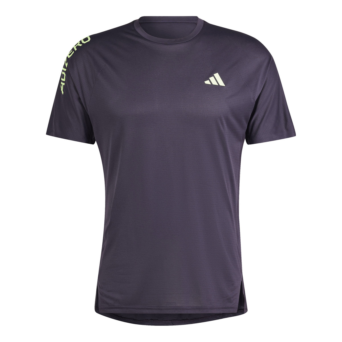 adidas Adizero Hardloopshirt Heren - paars, lichtgroen