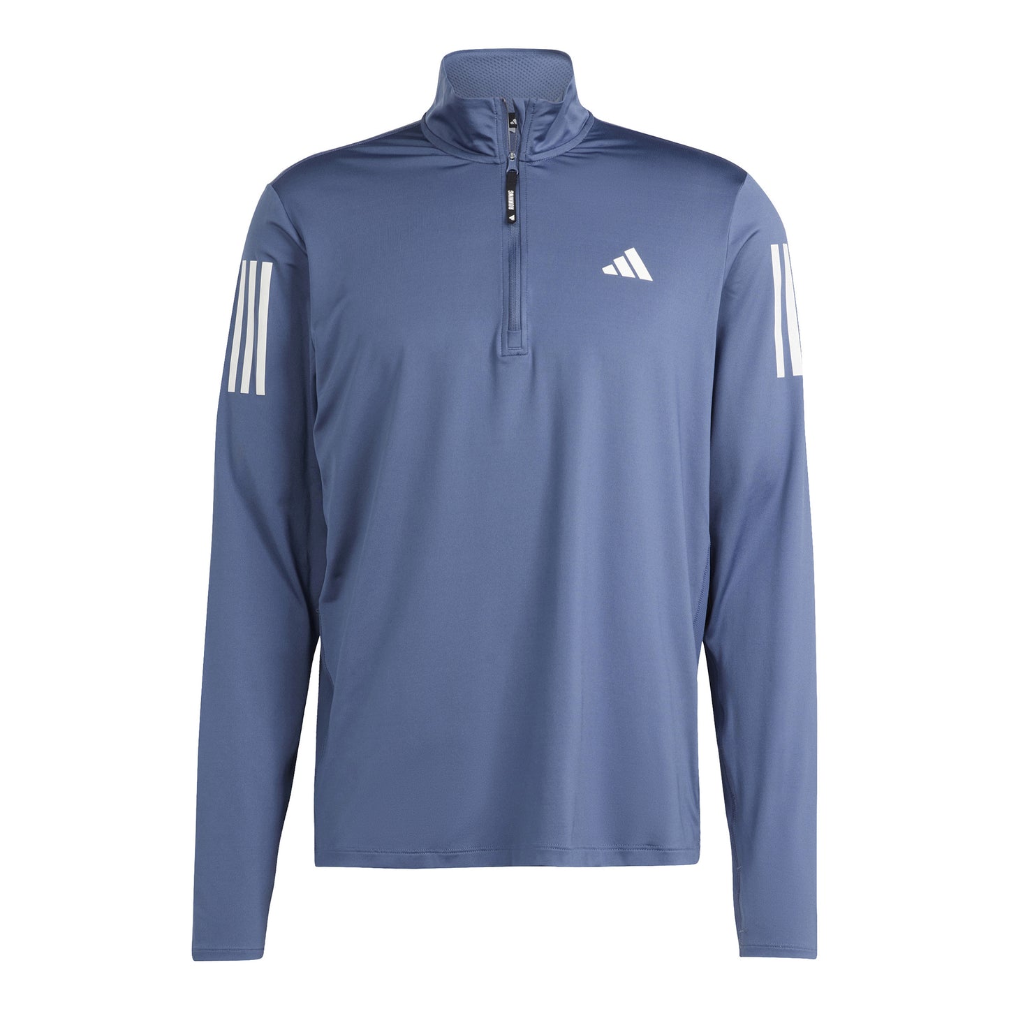adidas Own The Run B Half-Zip Longsleeve Heren - blaugrau,