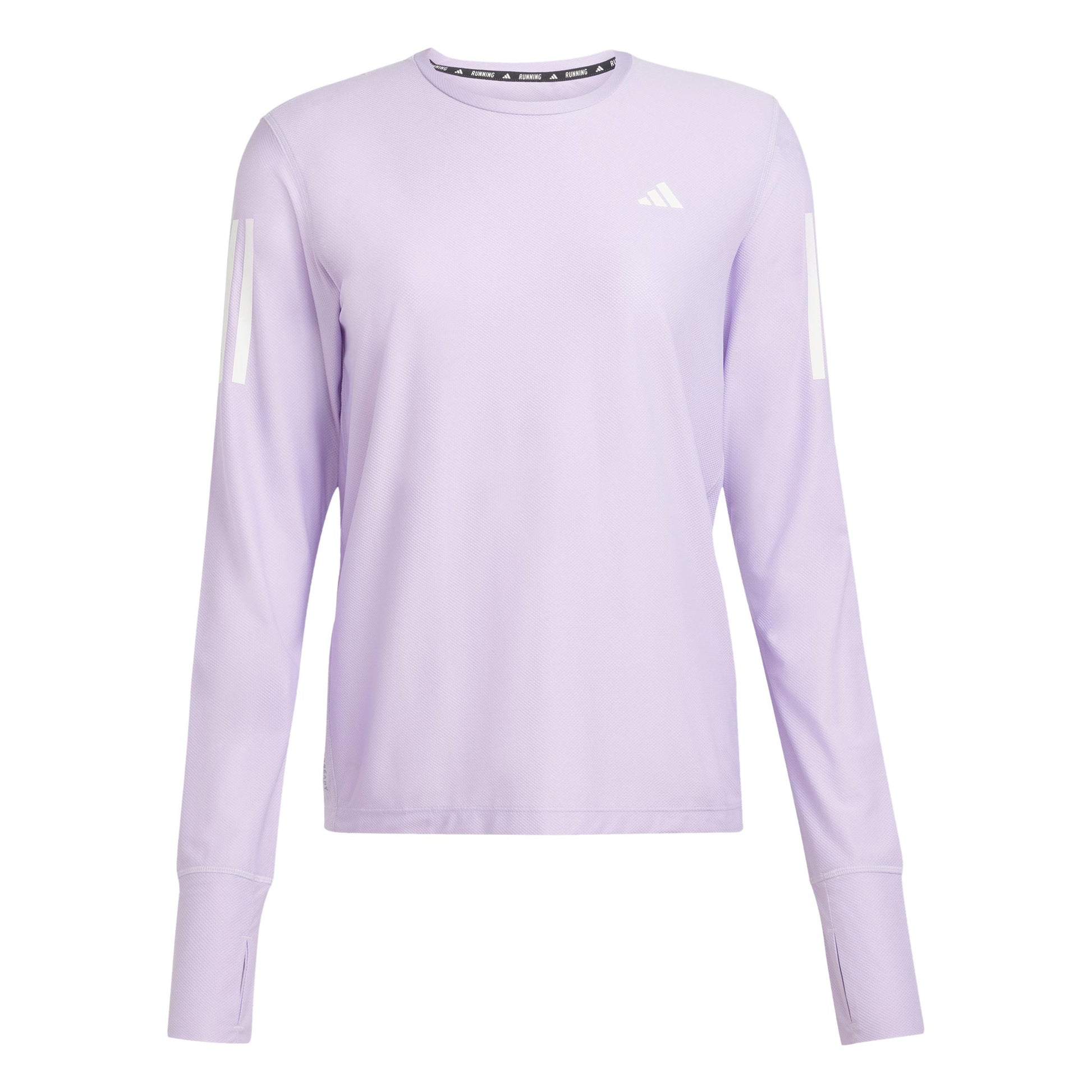 adidas Own The Run Longsleeve Dames-Mauve,Wit