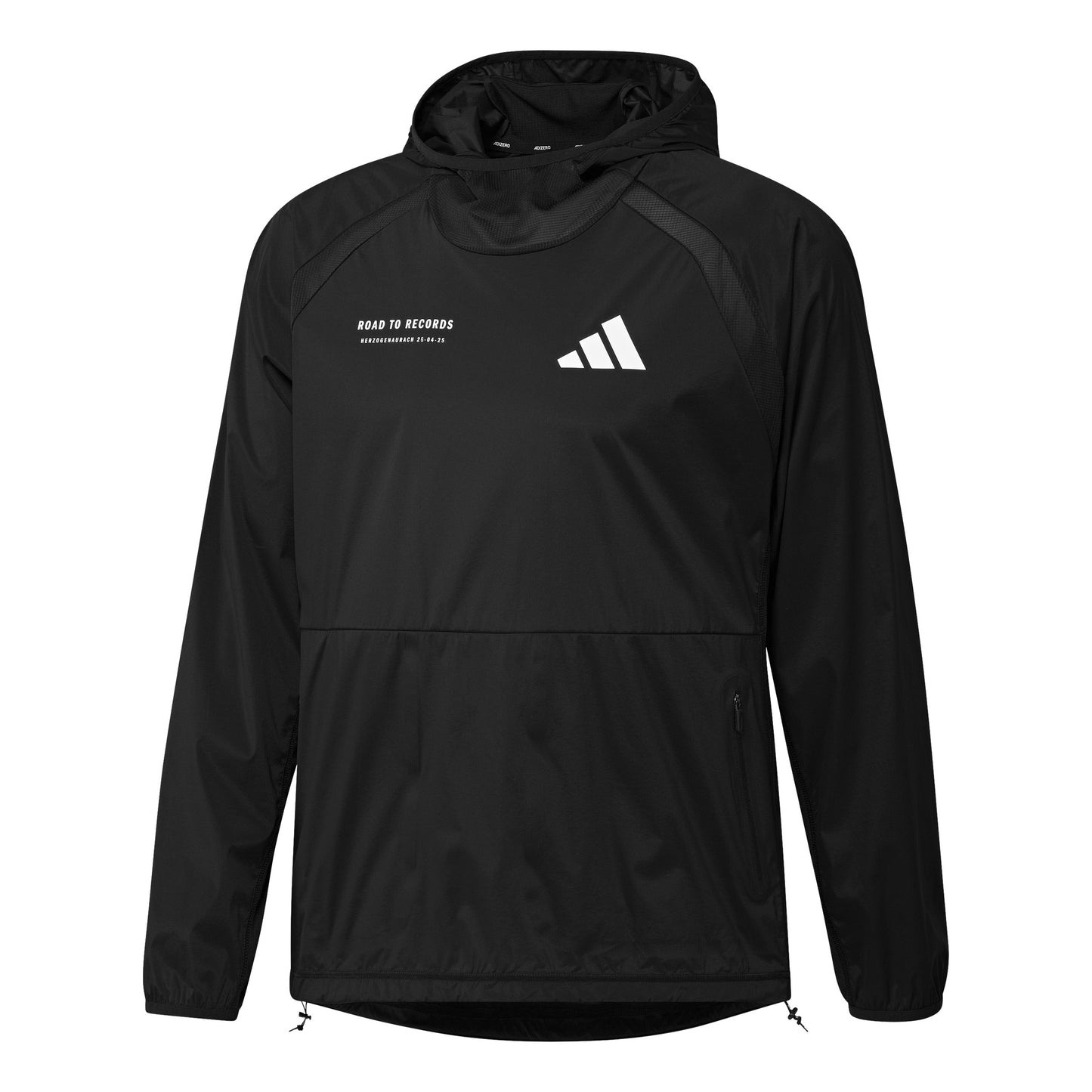 adidas Road To Records Hoodie Sweater Met Capuchon-Zwart,Wit