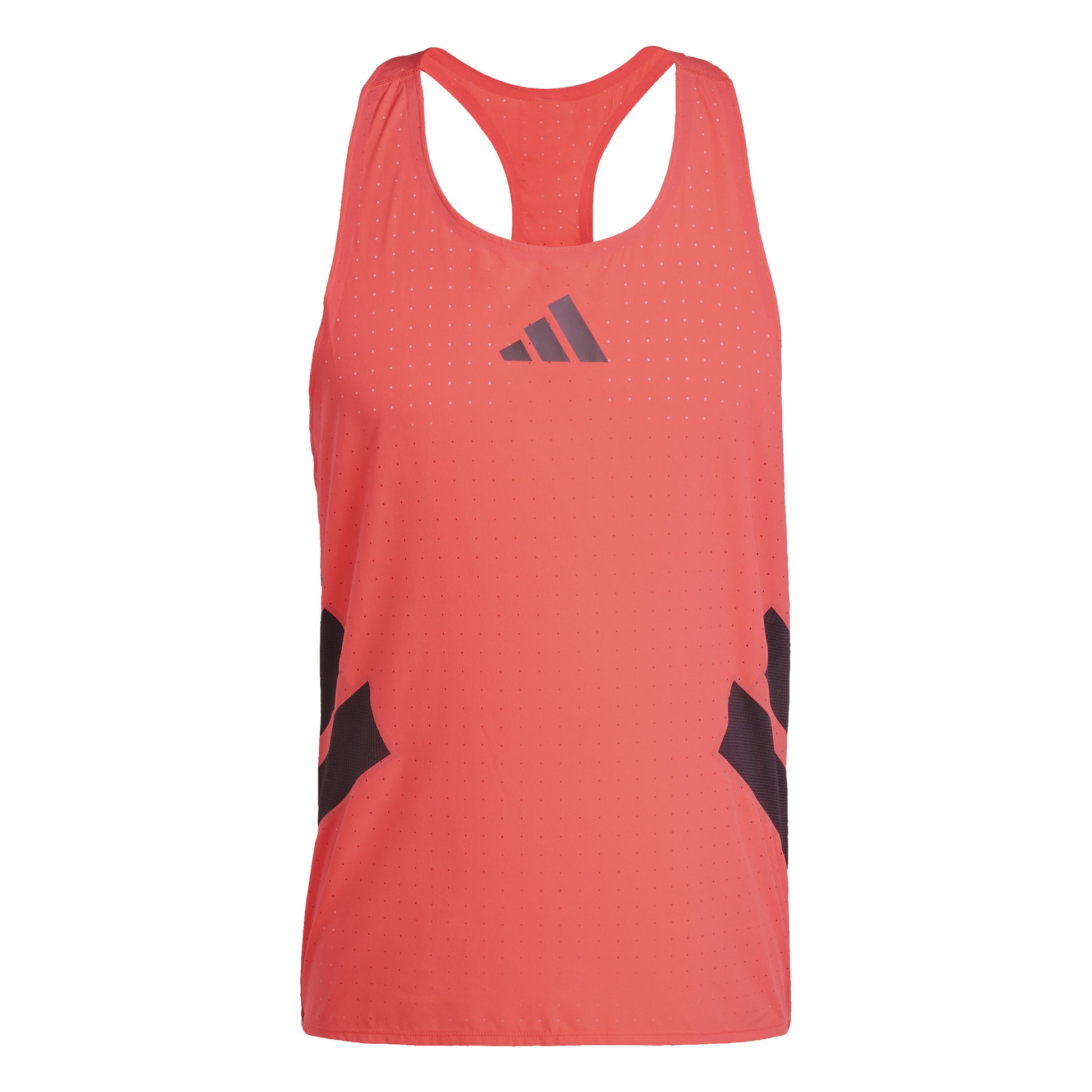 adidas Road to Records Tanktop Heren - koraal, zwart