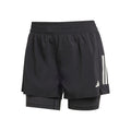 Own the Run 2in1 Hardloopshorts Dames - zwart,