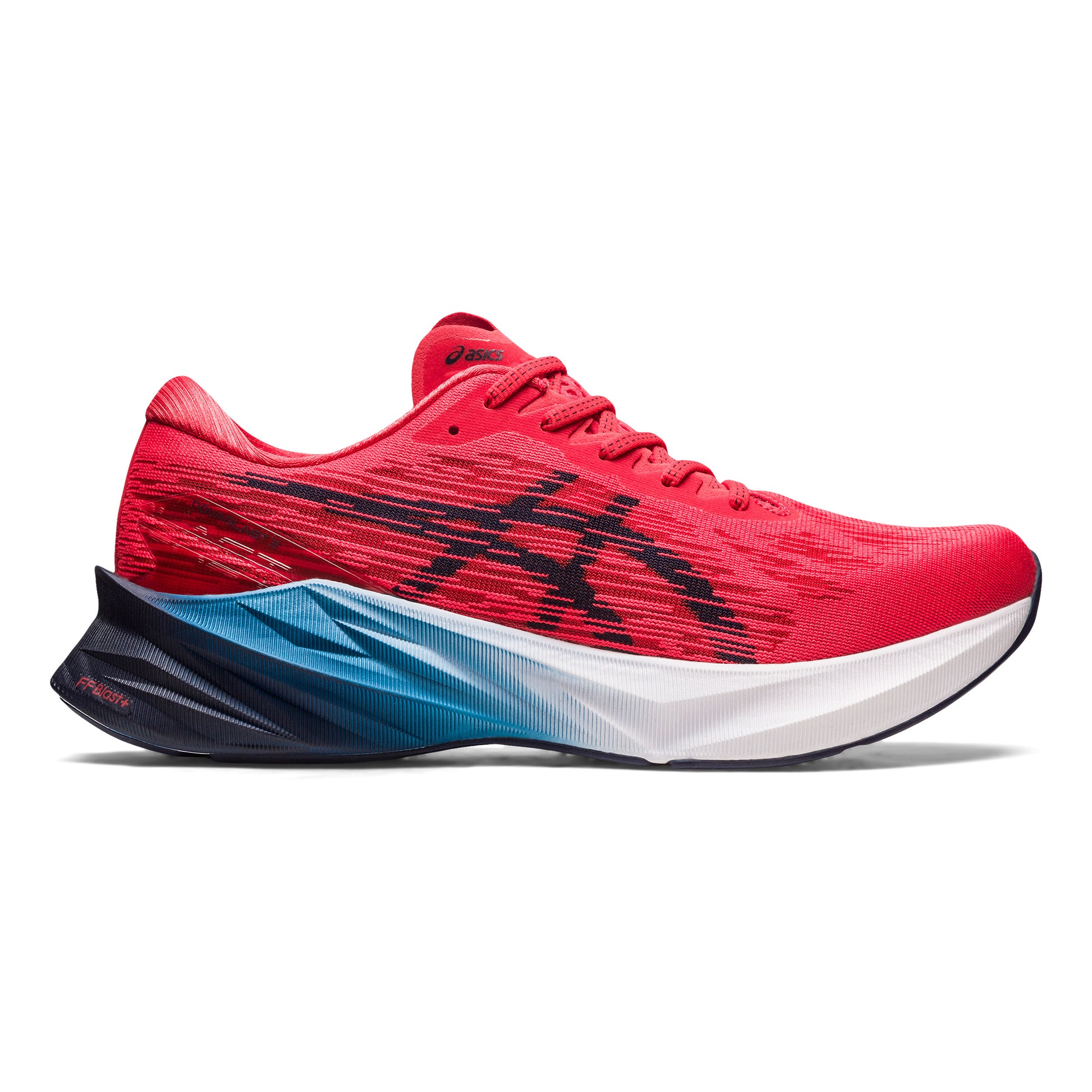 ASICS Novablast 3 Neutrale schoen Heren - rood, grijs