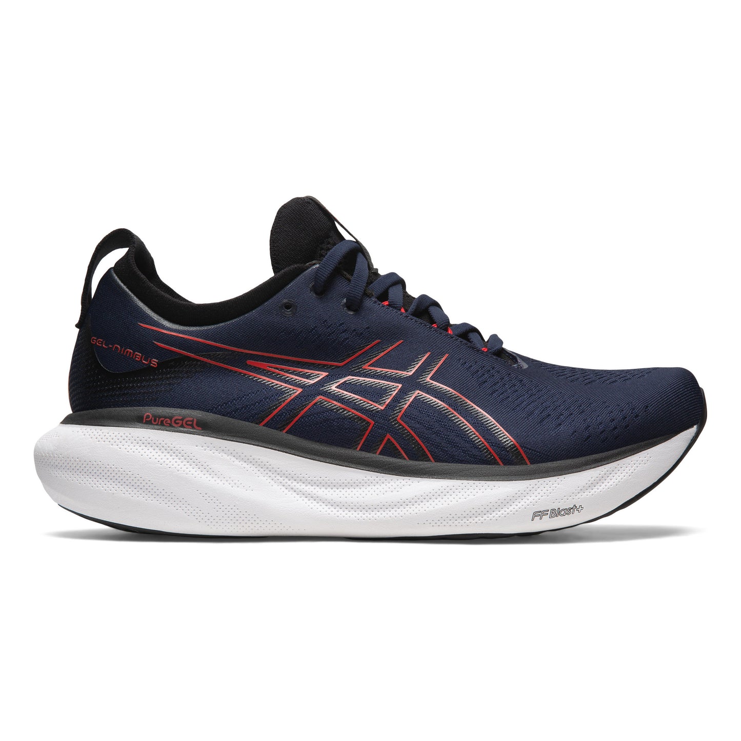 ASICS Gel-Nimbus 25 Neutrale schoen Heren - blauw, rood