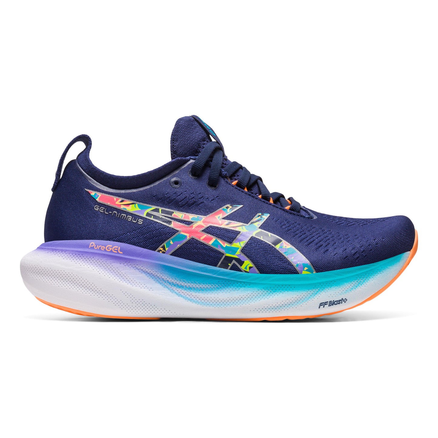 ASICS Gel-Nimbus 25 Lite-Show Neutrale schoen Dames - donkerblauw, veelkleurig