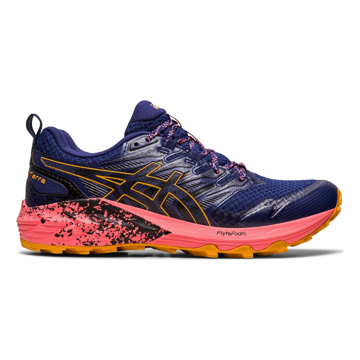 ASICS Gel-Trabuco Terra Trailschoen Dames - blauw, koraal