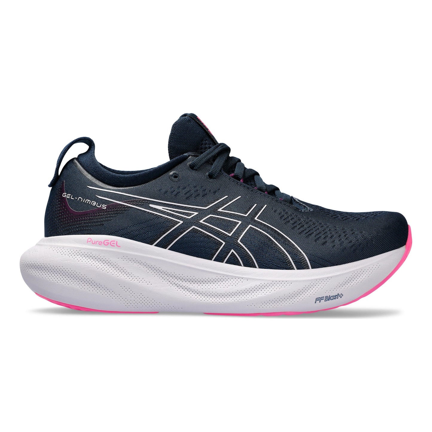 ASICS Gel-Nimbus 25 Neutrale schoen Dames - donkerblauw, olijf
