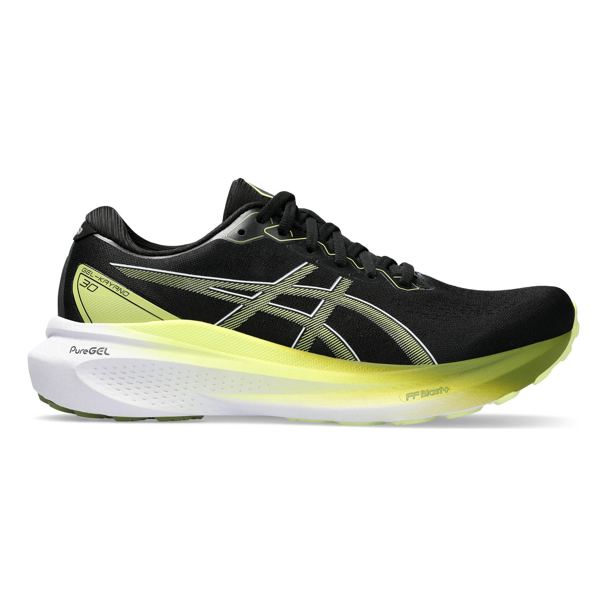 ASICS Gel-Kayano 30 Stabiliteitsschoen Heren - zwart, neongeel